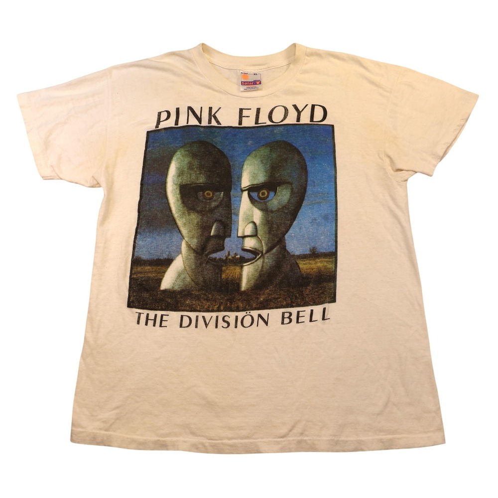 Pink Floyd Mens XL T-Shirt White 1994 Division Bell Tour Single Stitch Vintage